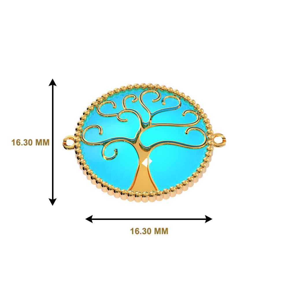22Kt Gold Casting Tree Design Baby Bracelet 195G886_5