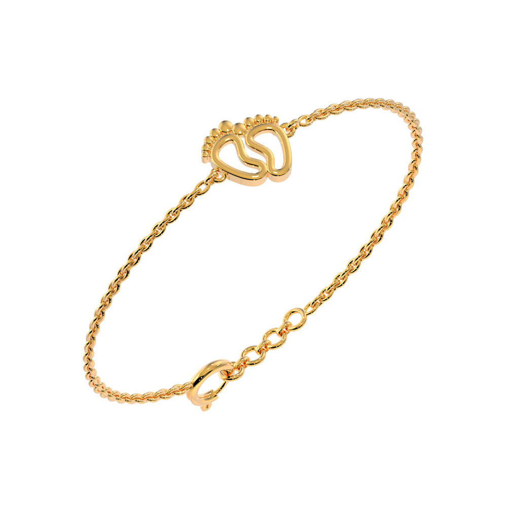 Shop Personalized Baby Nazaria Gold Bracelet Online | CaratLane US