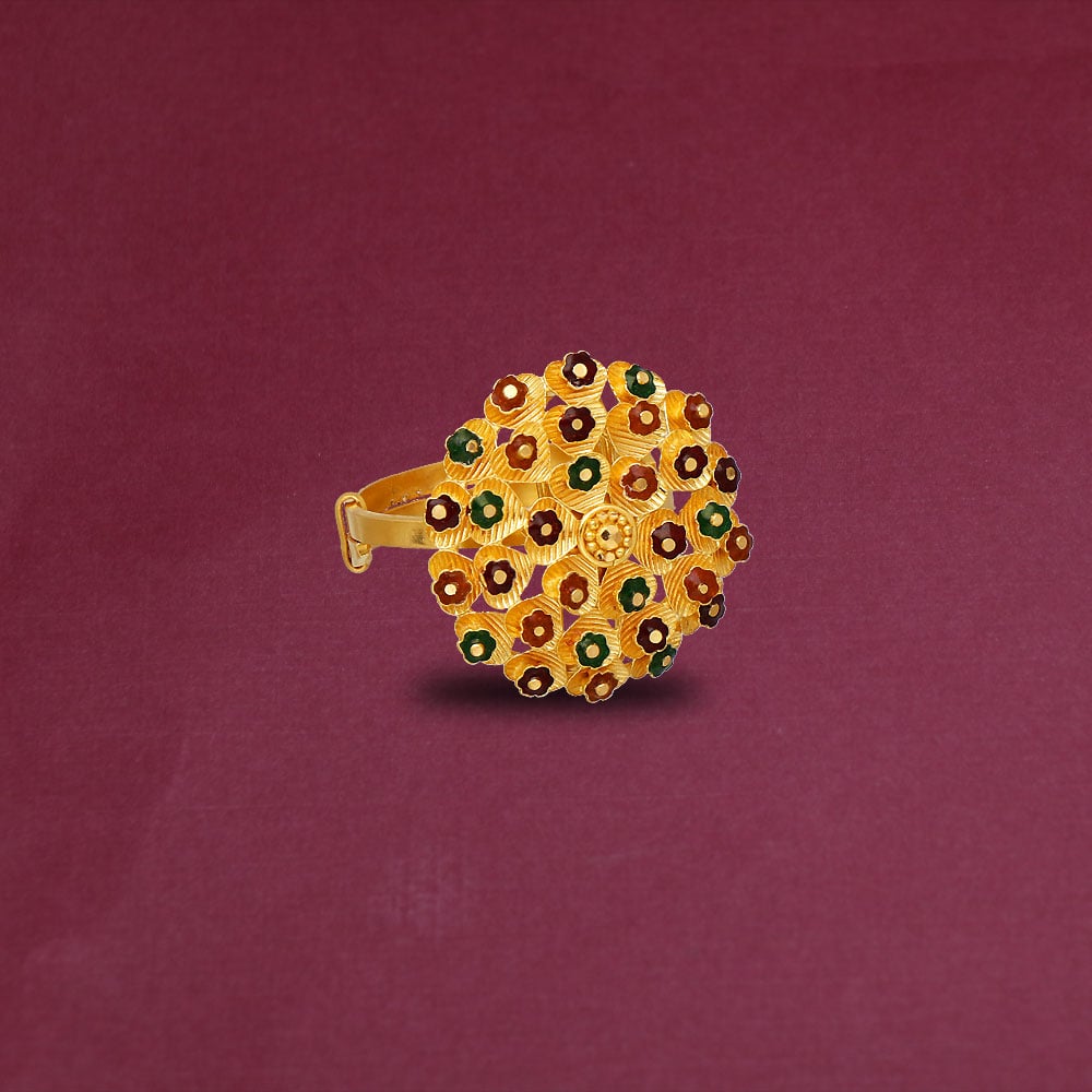 Finely Detailed 22KT Gold Fancy Ring