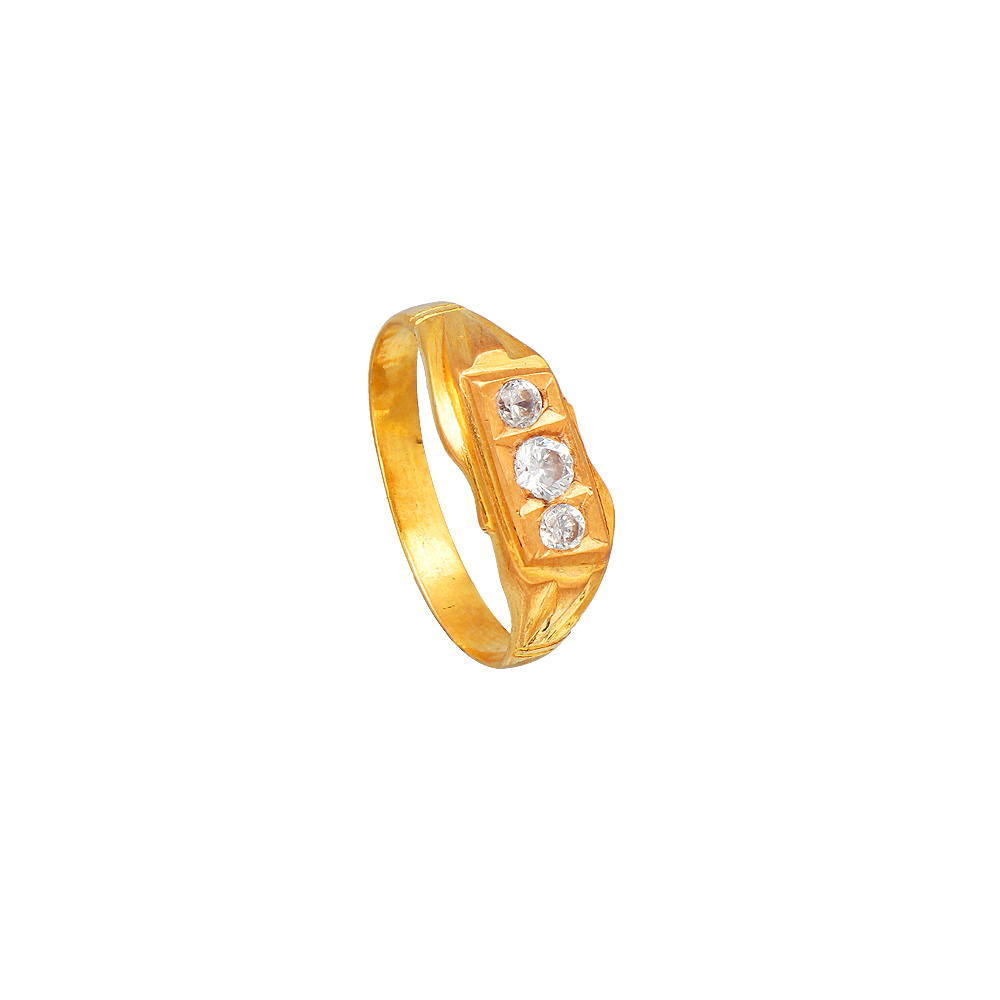 3 Stone Yellow Gold Diamond Engagement Ring – Blacoe Jewellers