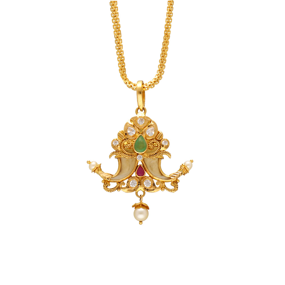 Orra Spiritual Rudra Vyaghranakha Designs - Tiger Nail Gold Pendant, HD Png  Download - 1200x1000(#1659975) - PngFind