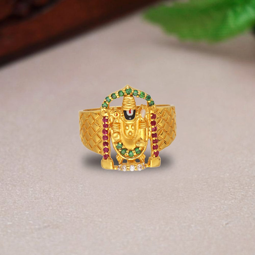 Tirupati Balaji ring | Mens gold rings, Gold rings fashion, Gold ring  designs