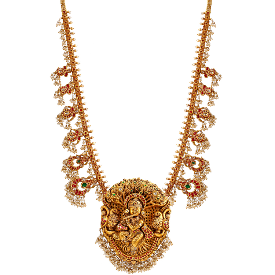 Lord Krishna Gold Haram