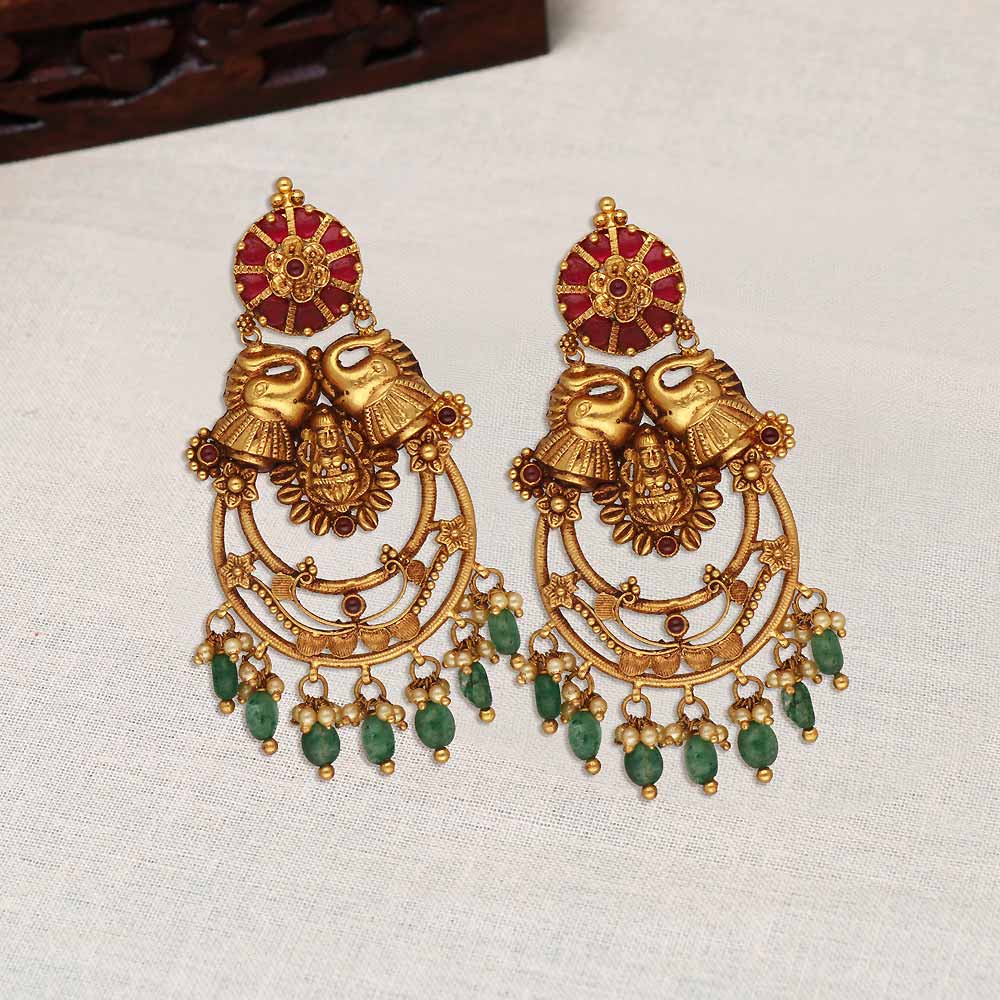 Jhumki Gold Earring by Niscka - Gold Jhumka Design - Jhumka Earrings