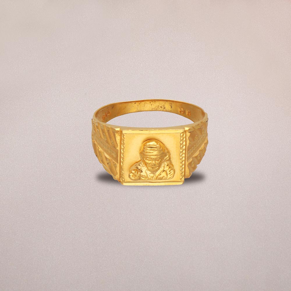 Buy Memoir Brass Goldplated Shirdi SAI-BABA finger ring Men Women temple  jewellery Hindu God (ORSV1699) at Amazon.in
