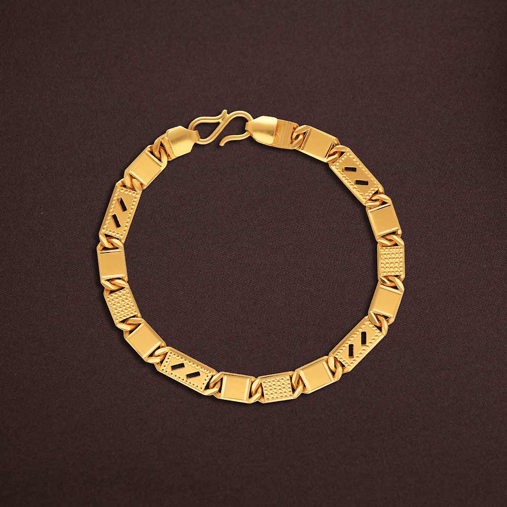 1 Gram Gold Forming 2 Line Nawabi Artisanal Design Bracelet For Men - Style  C327 at Rs 2730.00 | Rajkot| ID: 2849507596562