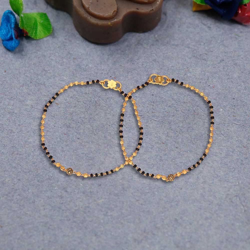 Buy Gold Plated Black Beads Bracelet/adjustable CZ Bracelet/bracelet Bangles/adult  India Bracelet/thread Bracelet/india Gold Chain Bracelet Online in India -  Etsy