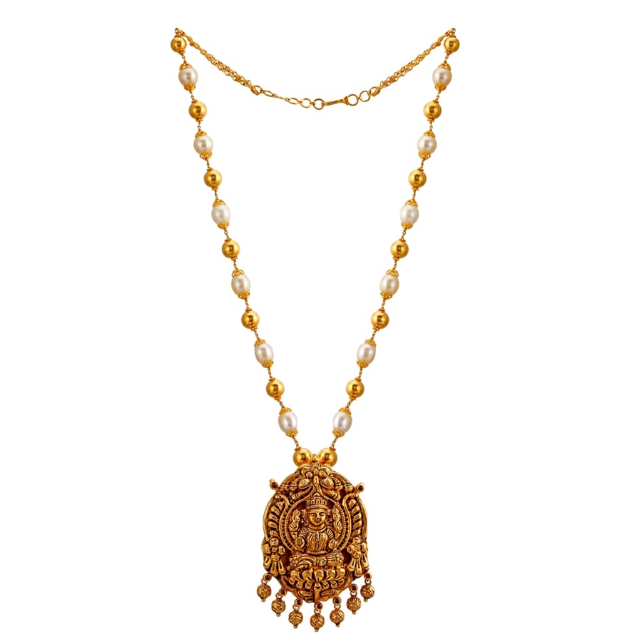 Vikriti Beaded Gold Necklace_1