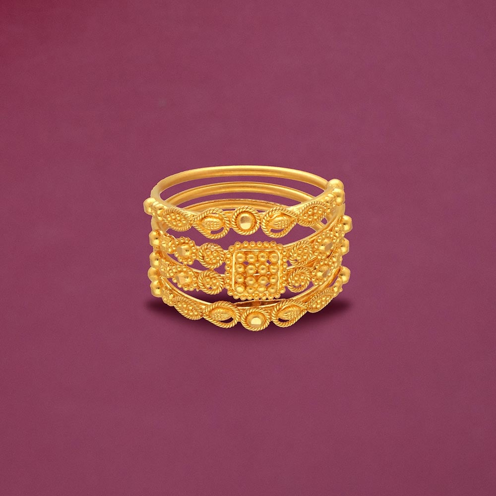 Pandora Brilliance Double .50ctw Lab-Grown Diamond Yellow Gold Ring | REEDS  Jewelers