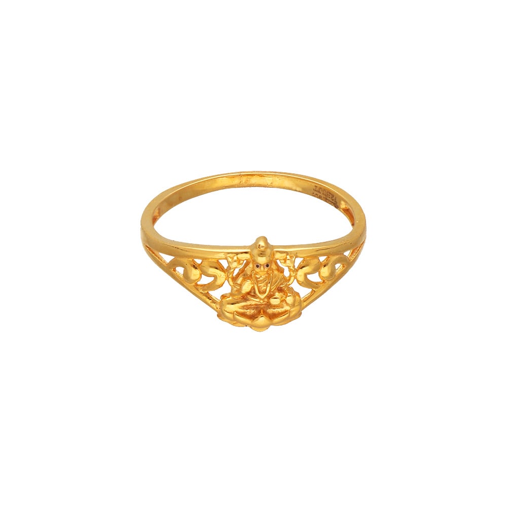 Goddess lakshmi gold plated ring – Jhillmill Fashion Jewellery