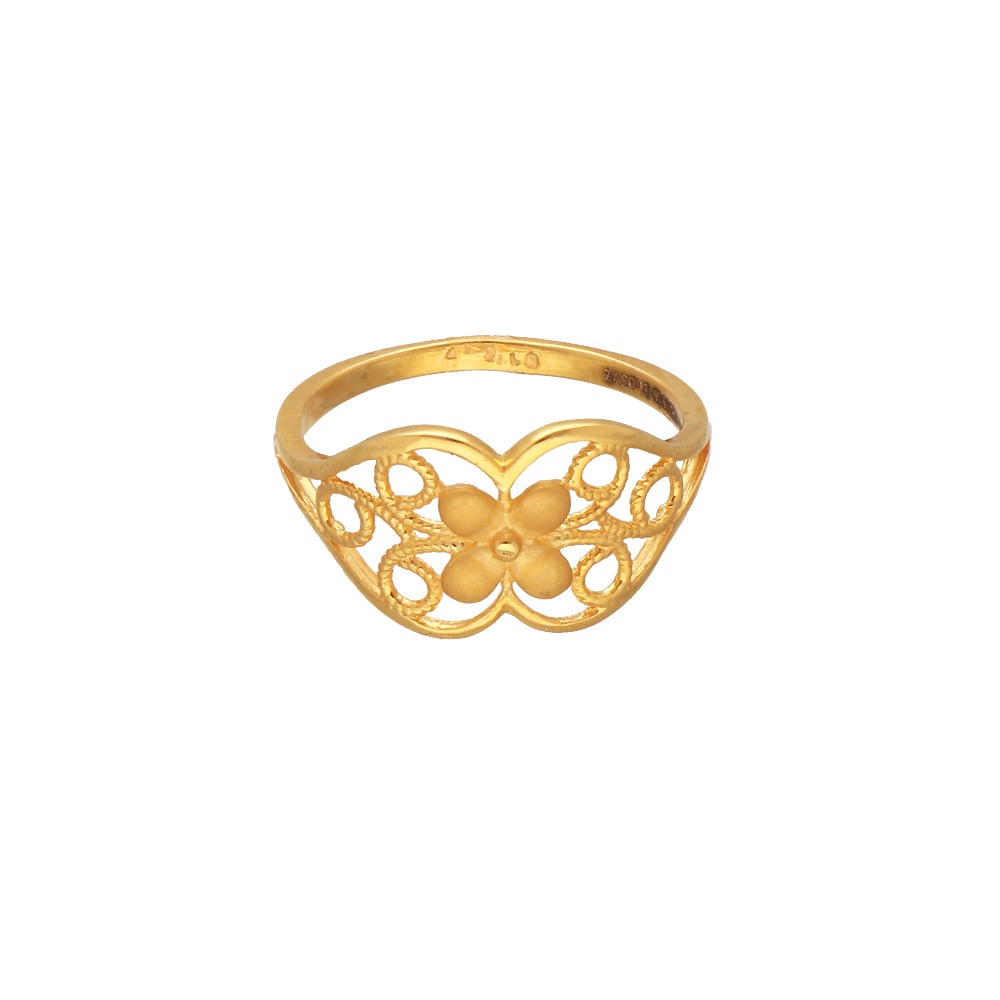 Buy Memoir Gold plated Handmade filigree long Traditonal Jewellery finger  ring Women Wedding (ORRM6422) Online at Best Prices in India - JioMart.