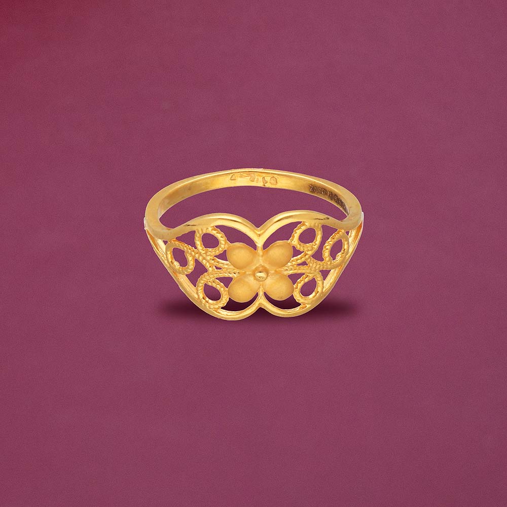 Golden Round Ladies Gold Plated Ring, Weight: 40g at Rs 180/piece in Mumbai