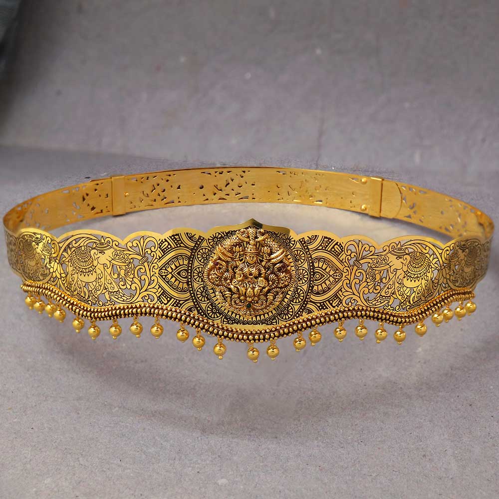 Buy 22Kt Gold Beautiful Lakshmi Devi Belt Vaddanam 58VG736 Online from  Vaibhav Jewellers