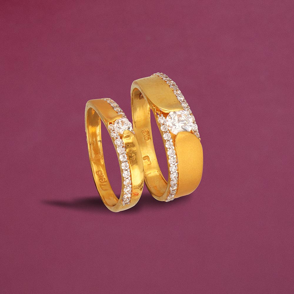 Platinum & Rose Gold Couple Rings with Diamonds JL PT 998-RG – Jewelove.US