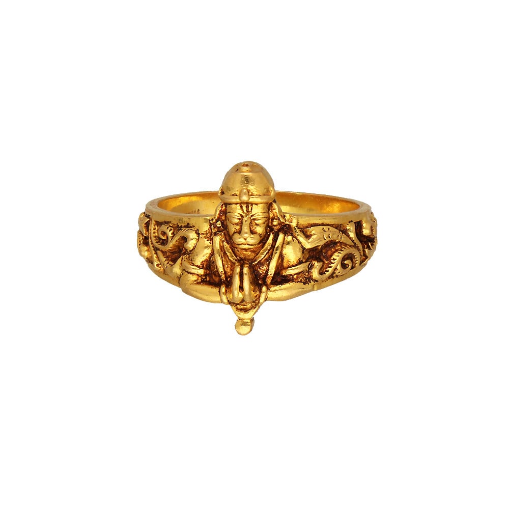 92.5 Silver Lord Hanuman Ring For Men - Silver Palace