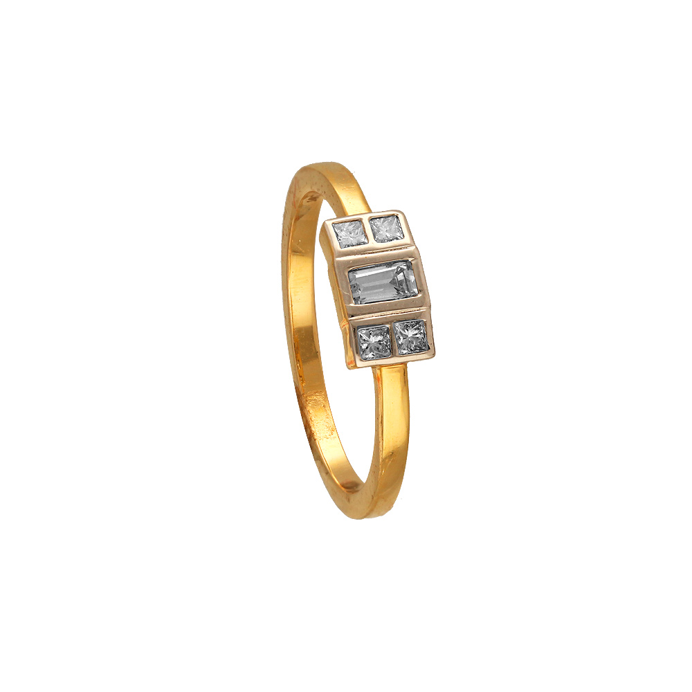 Buy Anniversary Gift for Wife Square Diamond Ring Geometric Ring Tiny Diamond  Ring Simple Gold Ring Pave Diamond Ring, Girlfriend Gift Online in India -  Etsy