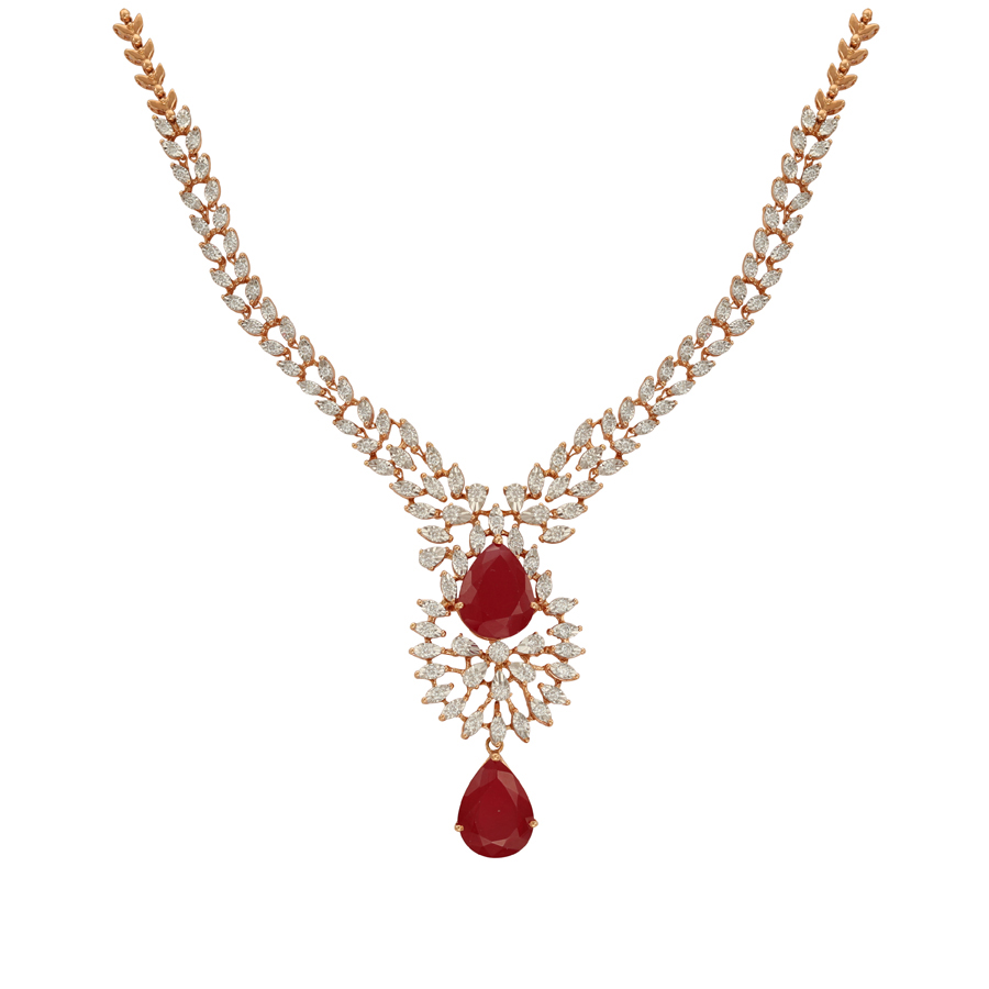 Pearl Drop Diamond Necklace_1