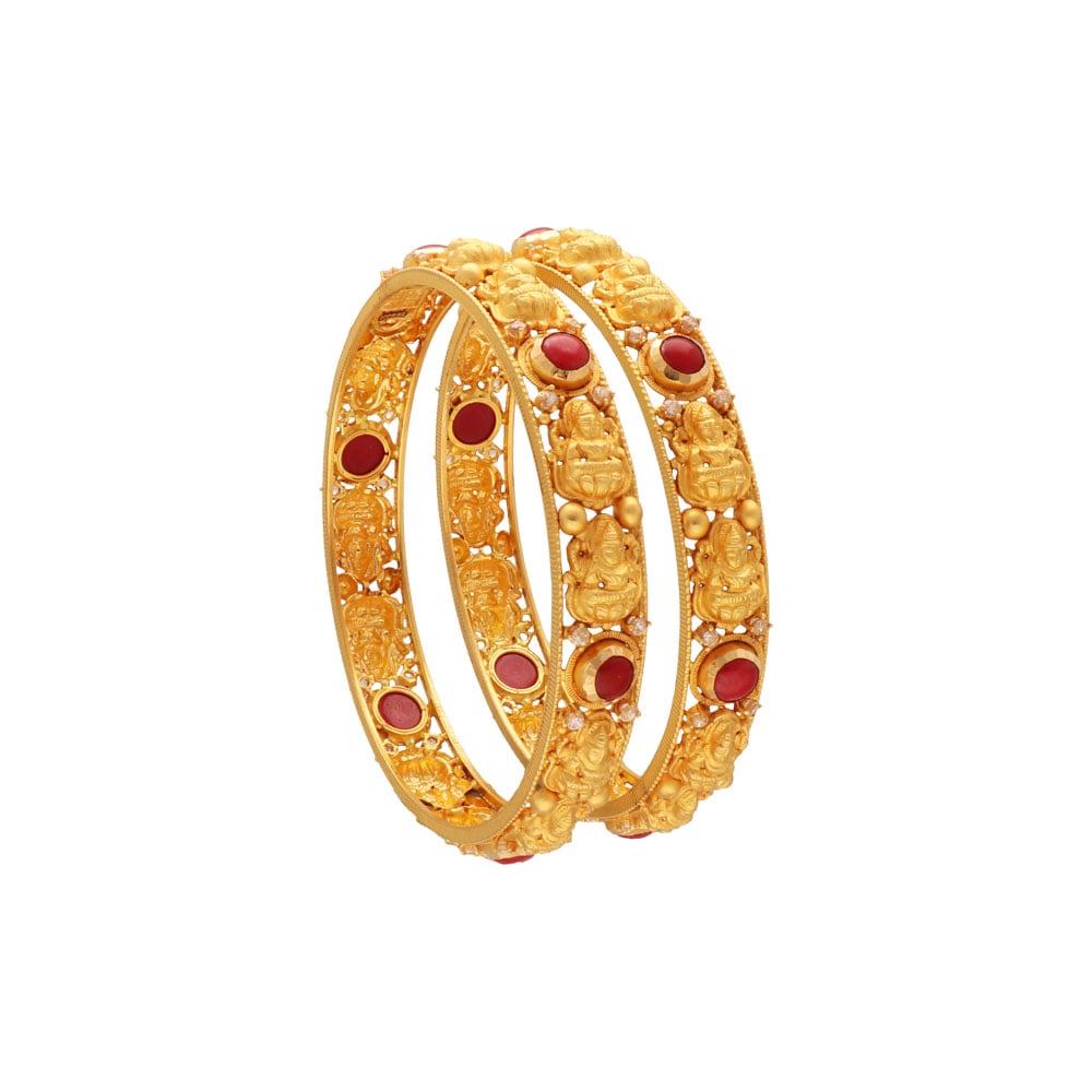 Hollow Interlinked 21k Gold Chain Bracelet – Andaaz Jewelers