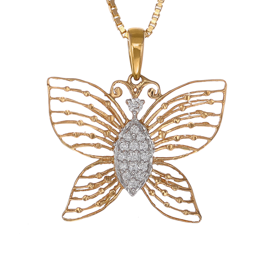 Bodacious Butterfly Diamond Pendant