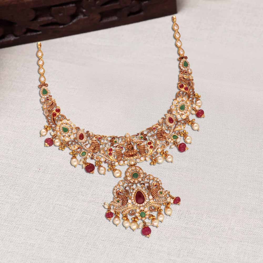 Light Weight Gold Necklace Designs With Weight | Gold necklace designs, Gold  bridal jewellery sets, Antique gold jewelry indian