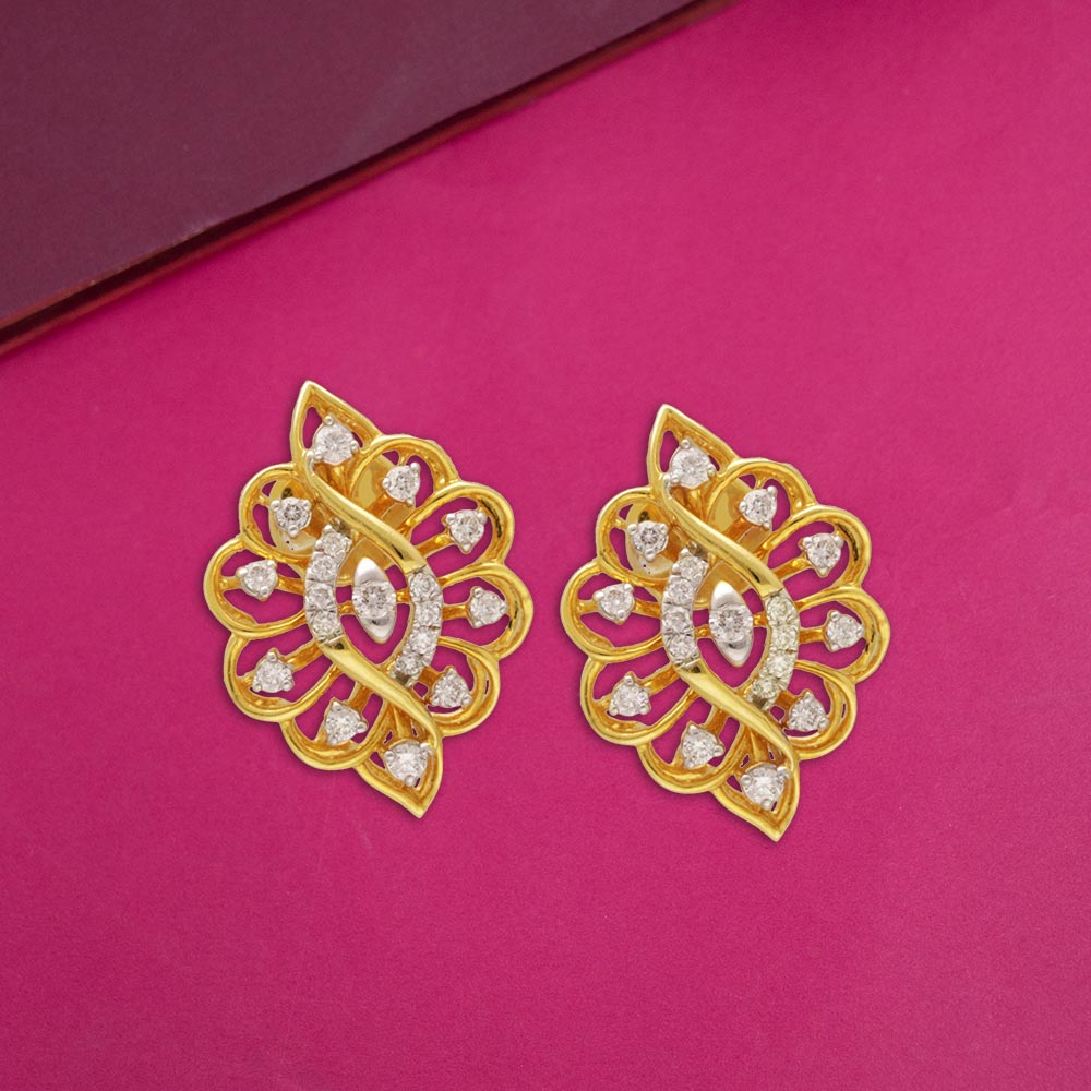 Designer Ruby Diamond Heart Stud Earrings in 14K Solid Yellow Gold For Sale  at 1stDibs | designer ruby earrings, heart shaped ruby earrings, ruby  diamond earrings designs
