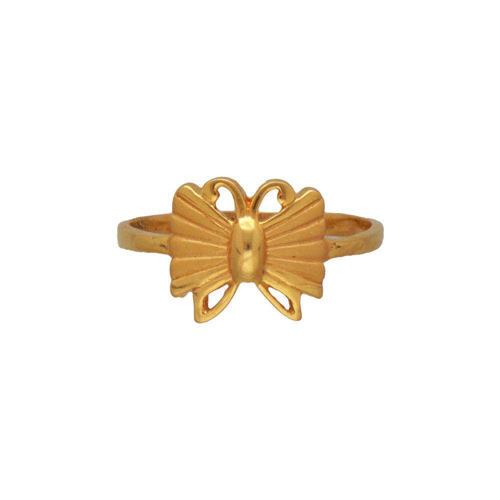 Golden Butterfly Finger Ring