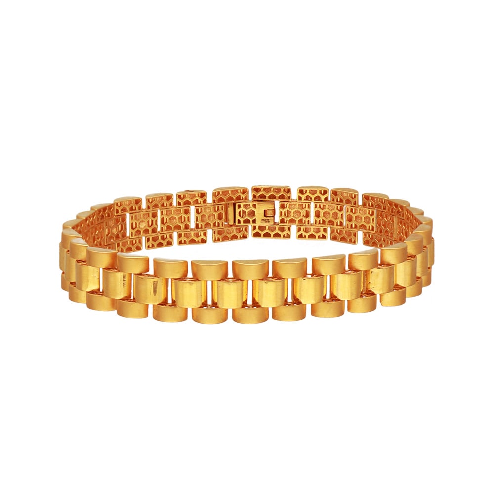 Superior Quality Sparkling Design Golden & Silver Color Bracelet - Style  C128 – Soni Fashion®