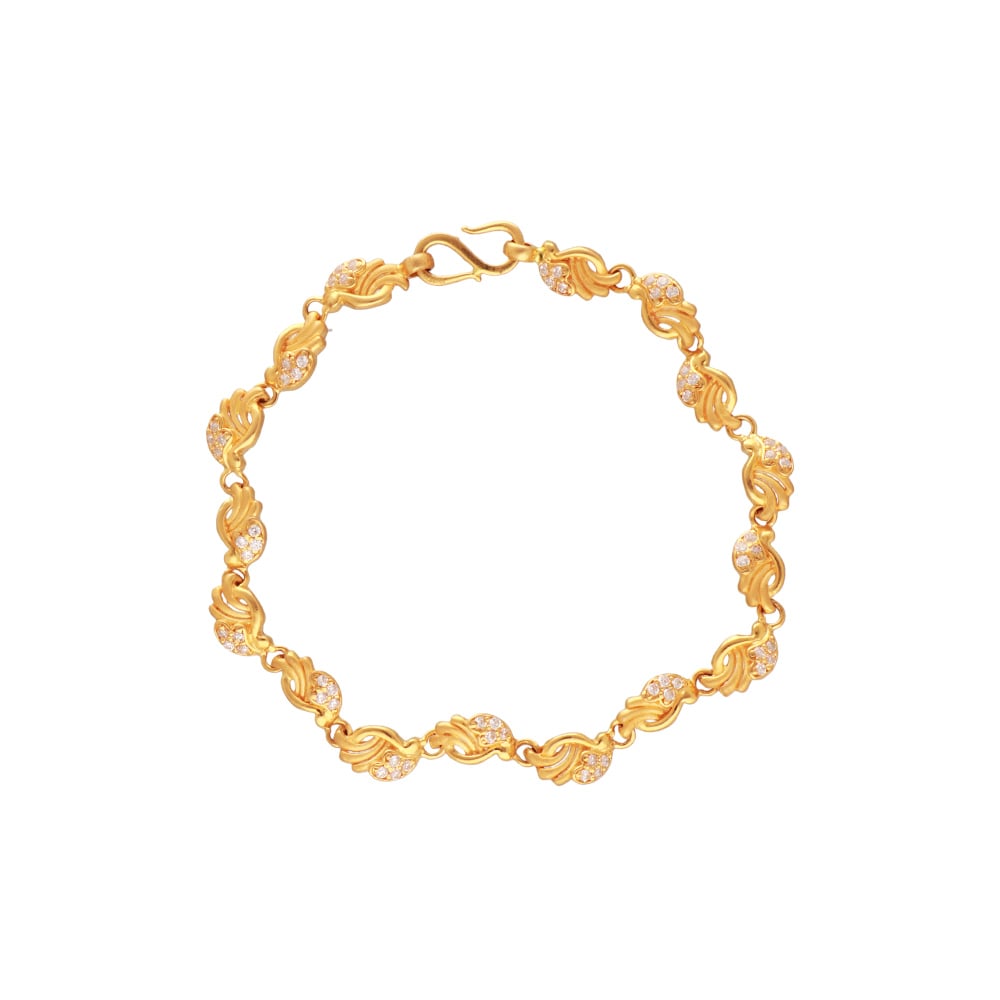 Zivah Gold Bracelet | Gold Bracelet With Danglers | CaratLane