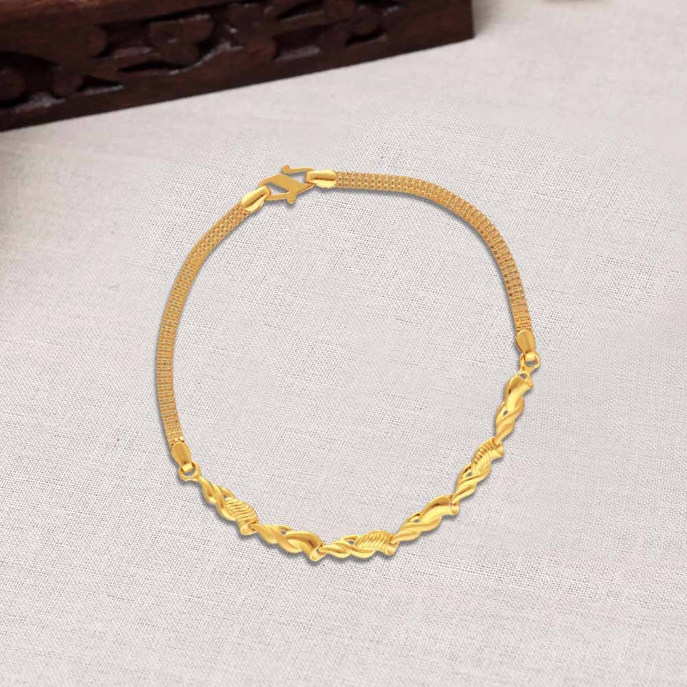 Liberty 9ct Gold Plain 19cm Link Chain Bracelet | Liberty