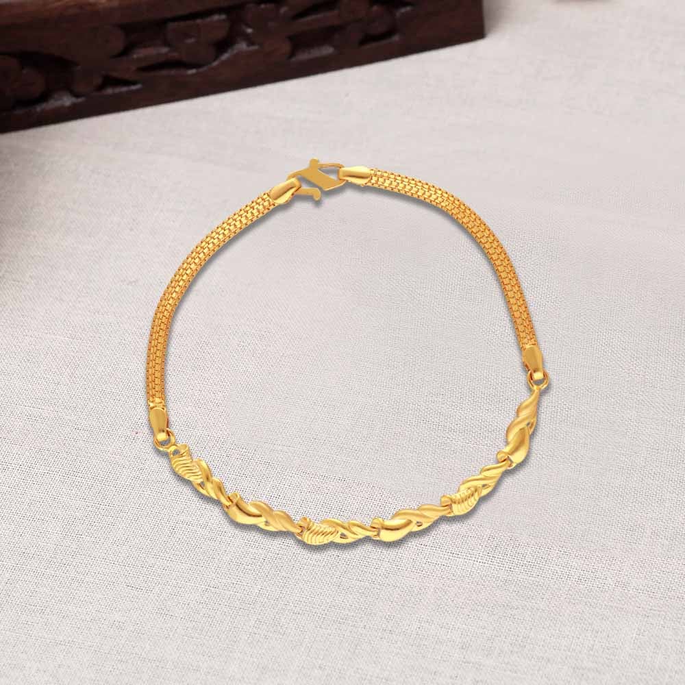 Buy One Gram Gold Twisted Design Office Wear Single Bangle Design for Daily  Use