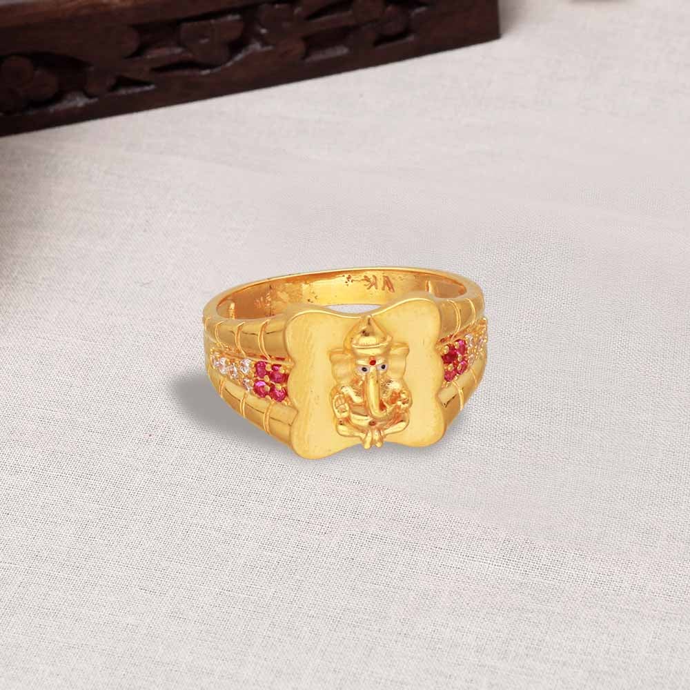 Sree Kumaran | 22K Gold Divine Lord Ganesh Ring Collection