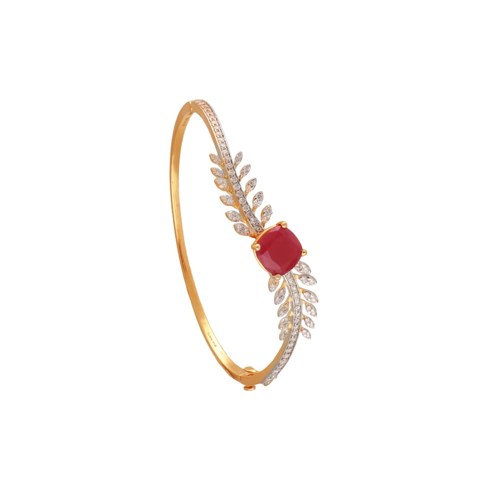 14K Gold Diamond Drop Cut Ruby Bracelet With Pave Diamond for Woman/ Gold  Diamond Flower Ruby Bracelets Gift for Her/ Mothers Day Gift - Etsy