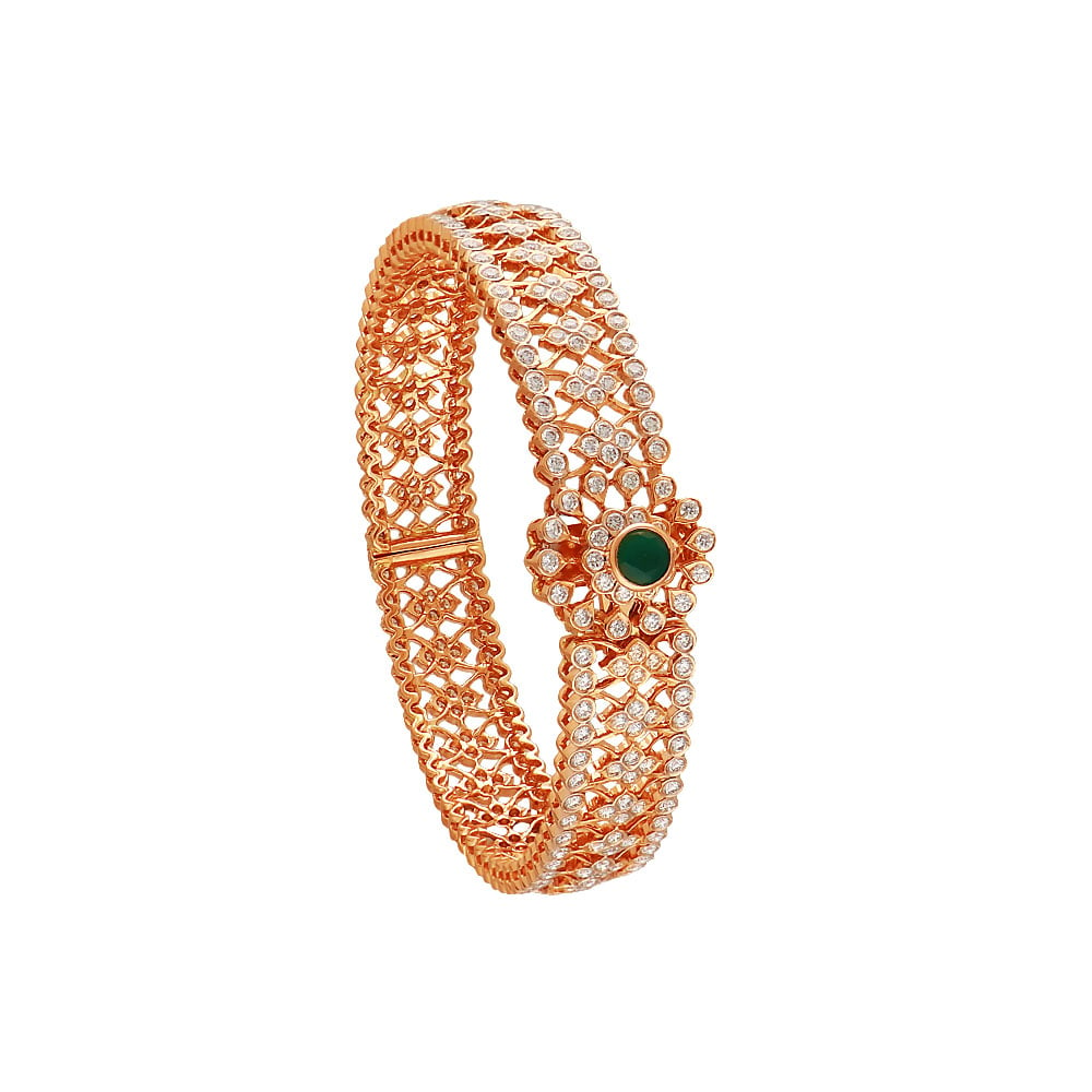 Buy Zaveri Pearls Gold Tone Kundan & Multistrand Pearls Bridal Ring Bracelet  - ZPFK9443 Online