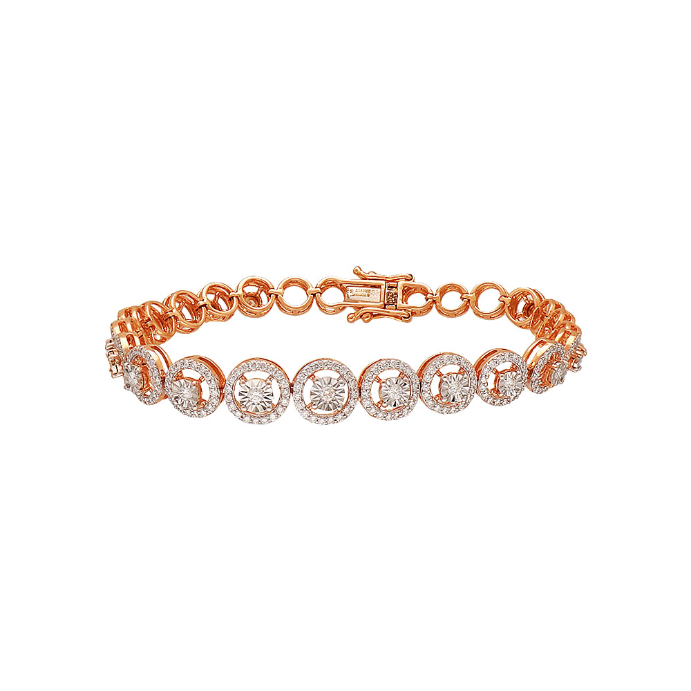 WHP Jewellers 18kt (750) Rose Gold Bracelet for Women - GBRCLD21002296 :  Amazon.in: Jewellery