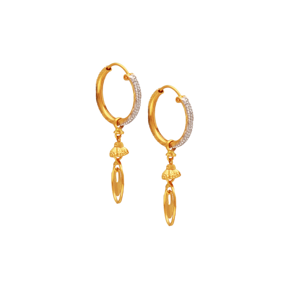 Gold Hoops Earrings, Spiral Hoops Earrings, 14K Gold Hoops, Open Hoop  Earrings, Simple Hoop Earrings, Gift for Wife, Party Wear Earrings - Etsy