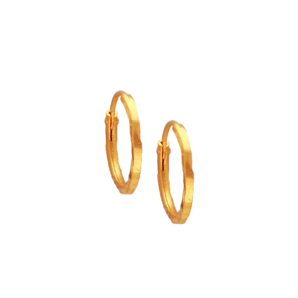 Amazon.com: 14K Yellow Solid Gold Polished 1.5mm Thick Endless Huggie Hoop  Earring | Plain Hoop Earrings | Yellow Gold Huggie Hoop | Beautiul Huggie  Earringss | 1.5x12mm | Solid Gold Earrings for