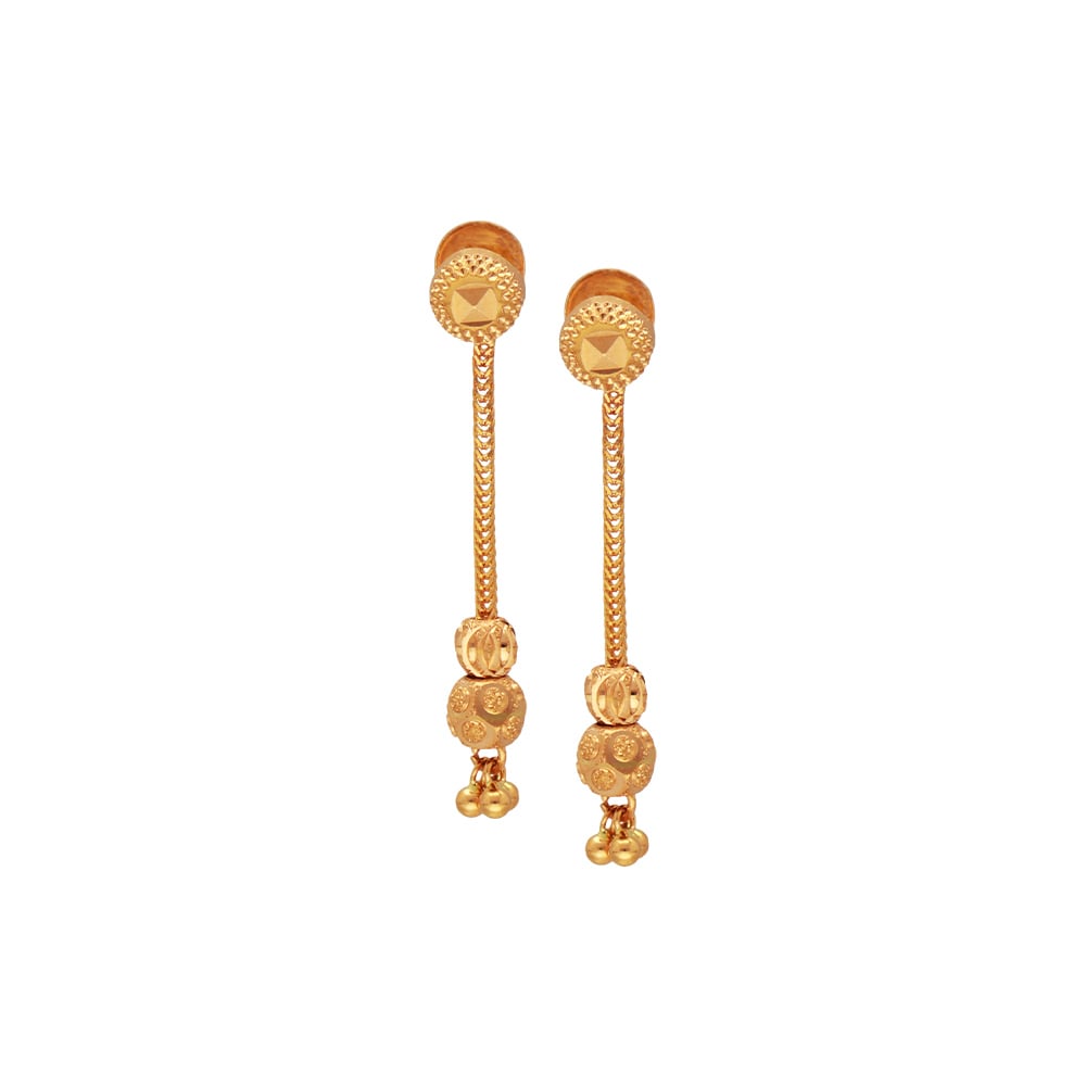 Flipkart.com - Buy Kollam Supreme Kollam Supreme Gold Plated Ball Step  Hanging Drop Earrings For Women Brass Drops & Danglers Online at Best  Prices in India
