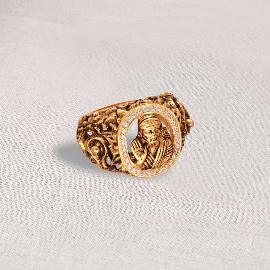 Ring - Sai Baba Plain Gold | Gujjadi Swarna Jewellers