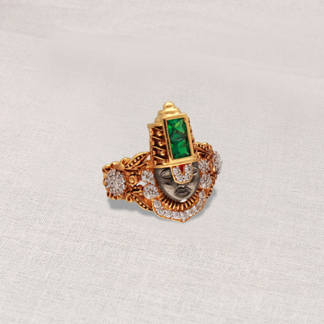 Art Nouveau Baroque Pearl, Diamond, and 14K Gold Ring