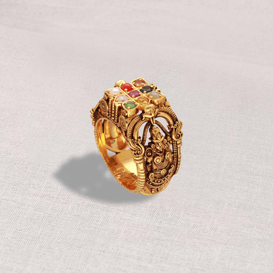 Navaratna Ring Online - Traditional Jewellery Collections | Jos Alukkas