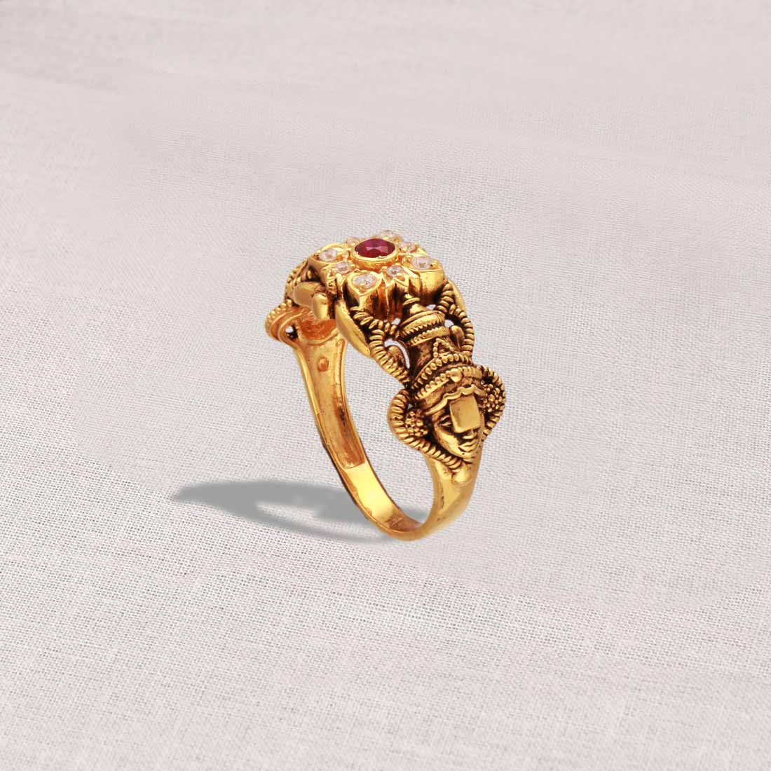 Beautiful Flower 22k Yellow Gold Ring Indian Jewelry for Women, Indian  Ornate Anguthi - Etsy Norway