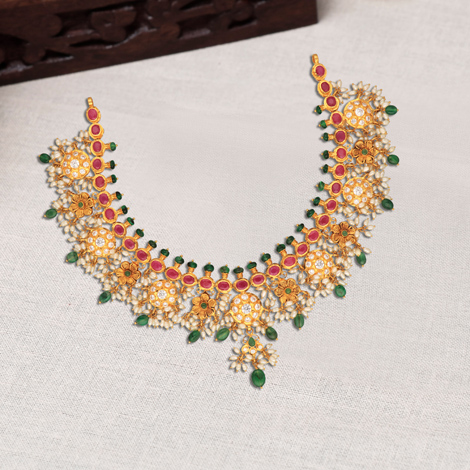 Balaji Guttapusalu Necklace - A stunning haram for your special day! –  Sneha Rateria Store