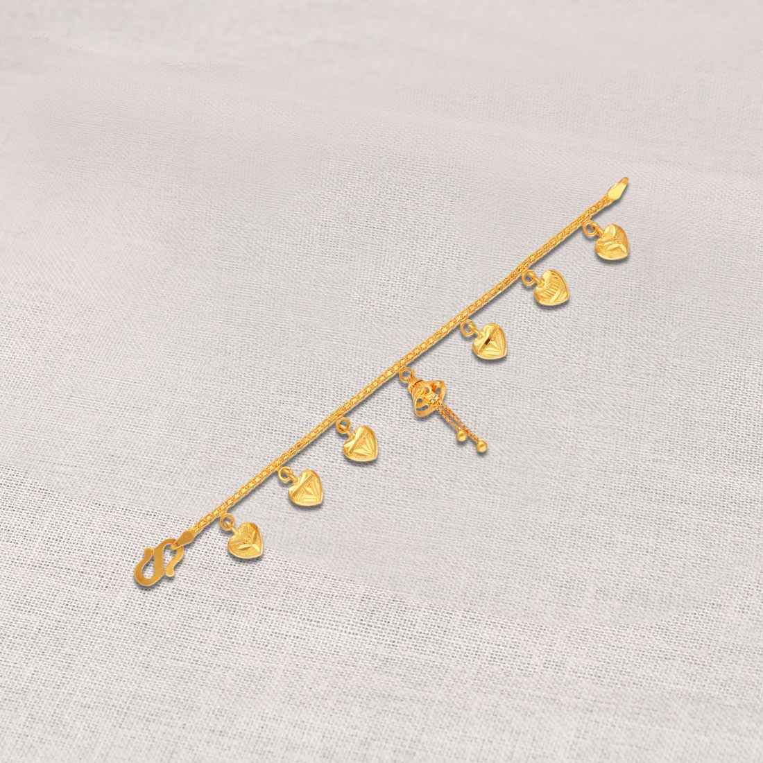 Buy Inaya Accessories 18KT Gold Plated Moon Star Charm Bracelet, Francessca  Online