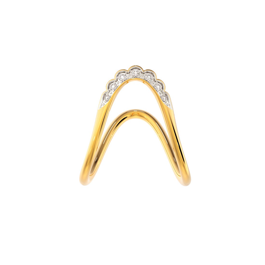 18K Gold Multistone Vanki Diamond Ring | Raj Jewels