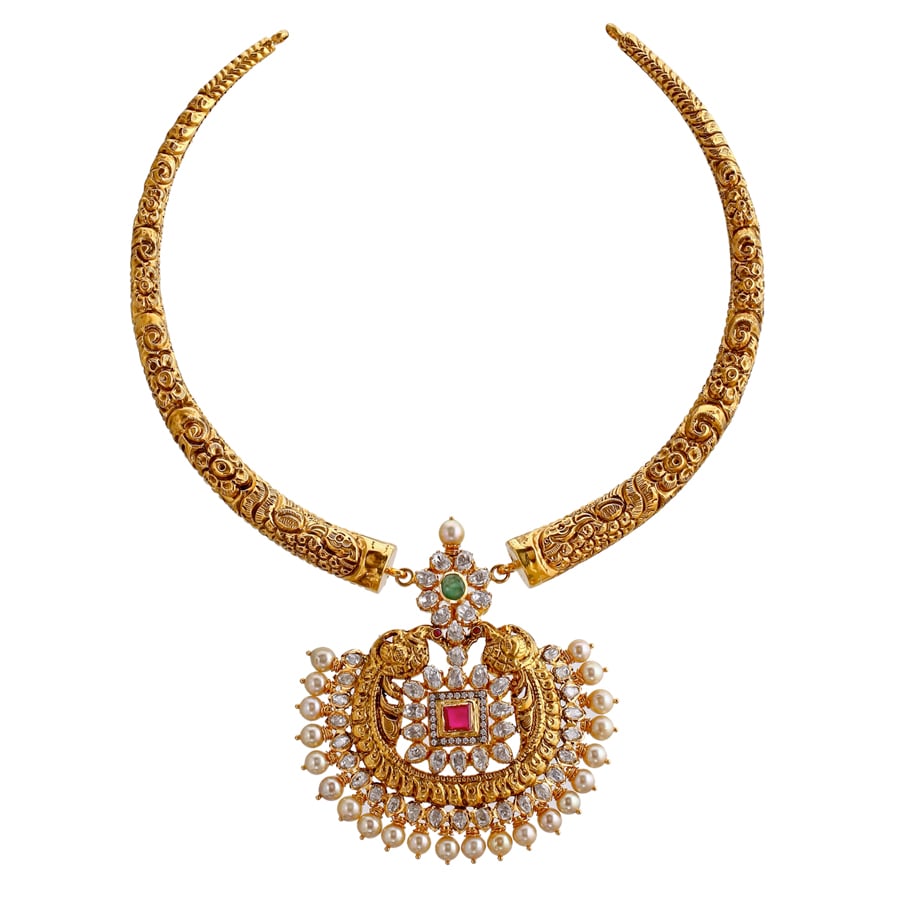 Artistic Kante Gold Necklace_1