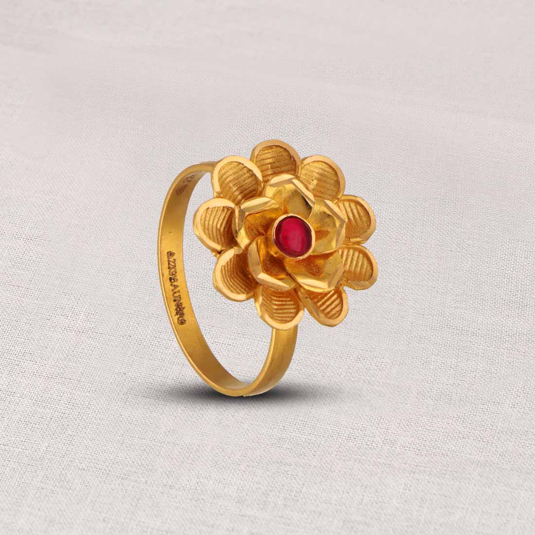 Marco Bicego Marrakech Onde Collection 18K Yellow and White Gold Ring with  Two Diamond Flowers | Lee Michaels Fine Jewelry