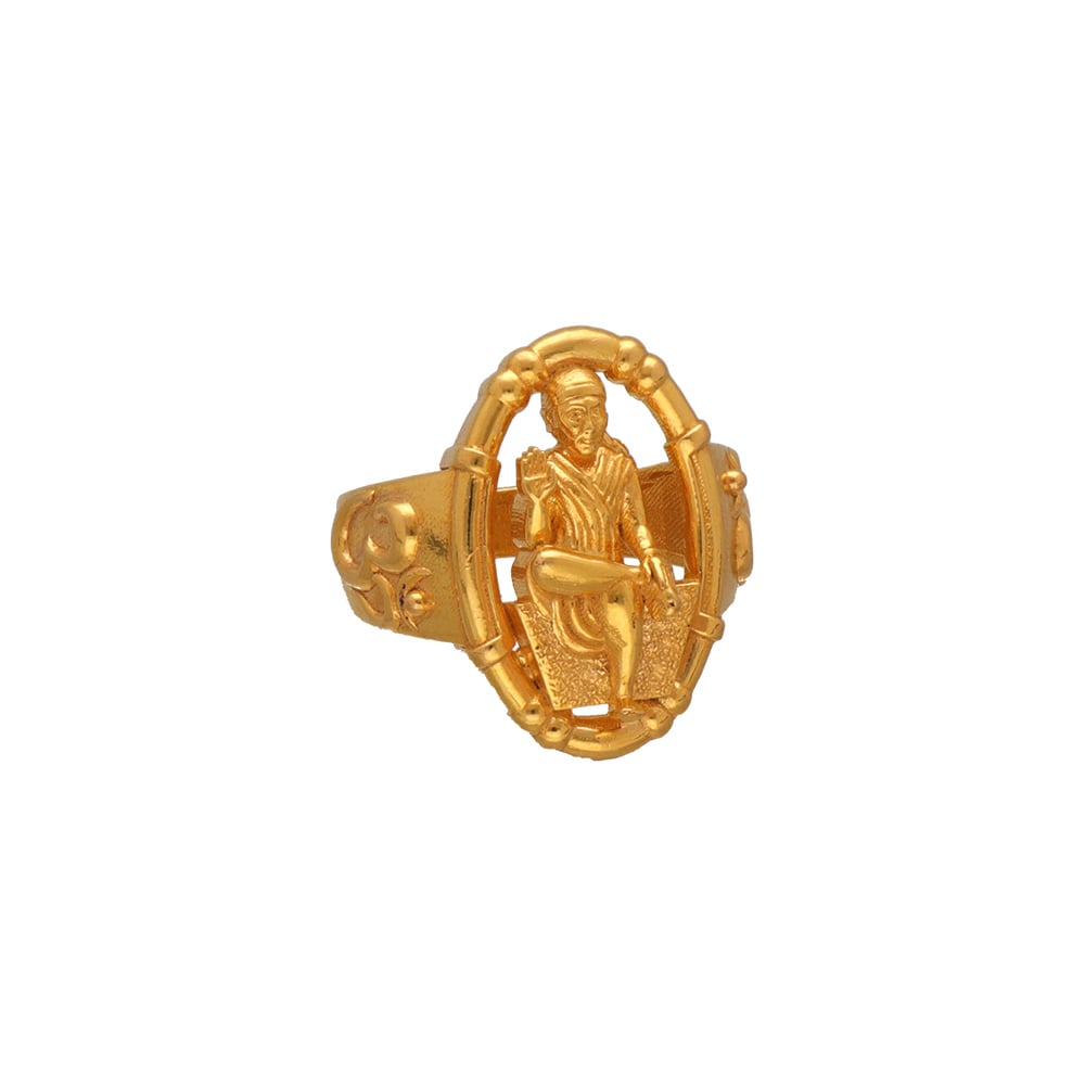 DULCI Gold Plated Brass Shirdi Sai Baba Finger Ring Band Temple Spiritual  Jewellery for Unisex Brass Gold Plated Ring Price in India - Buy DULCI Gold  Plated Brass Shirdi Sai Baba Finger