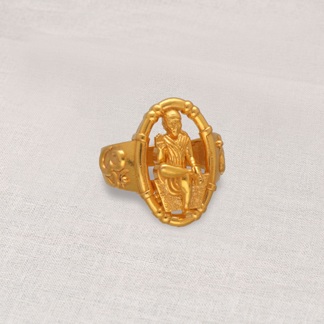 22K Yellow Gold Ganesh Ring (4.5gm) – Virani Jewelers