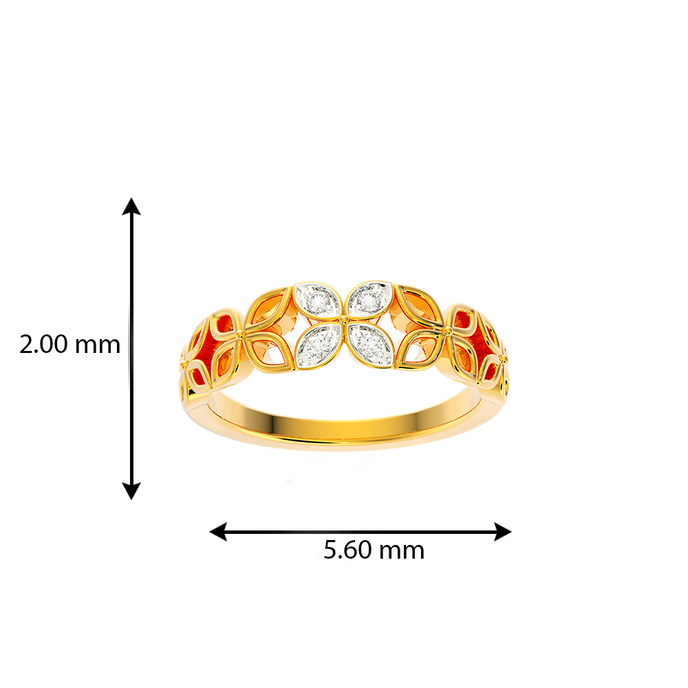 Large 7 Diamond Wedding Ring Rose Gold Curved Diamond Wedding Band | La  More Design