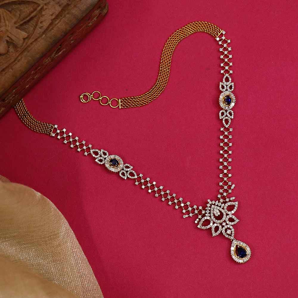 Vaibhav Jewellers 18K Diamond Fancy Necklace 159G182_2